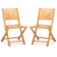 Tangkula 2/4 Pieces Folding Patio Chairs（Sun Back）