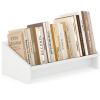 Étagère de bureau en bois Tangkula pour magazines, livres de cuisine et CD