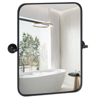 Tangkula 30 x 22 Inch Pivot Wall-Mounted Mirror