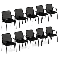 Tangkula Conference Chairs, Office Guest Chairs with Ergonomic Mesh Backrest