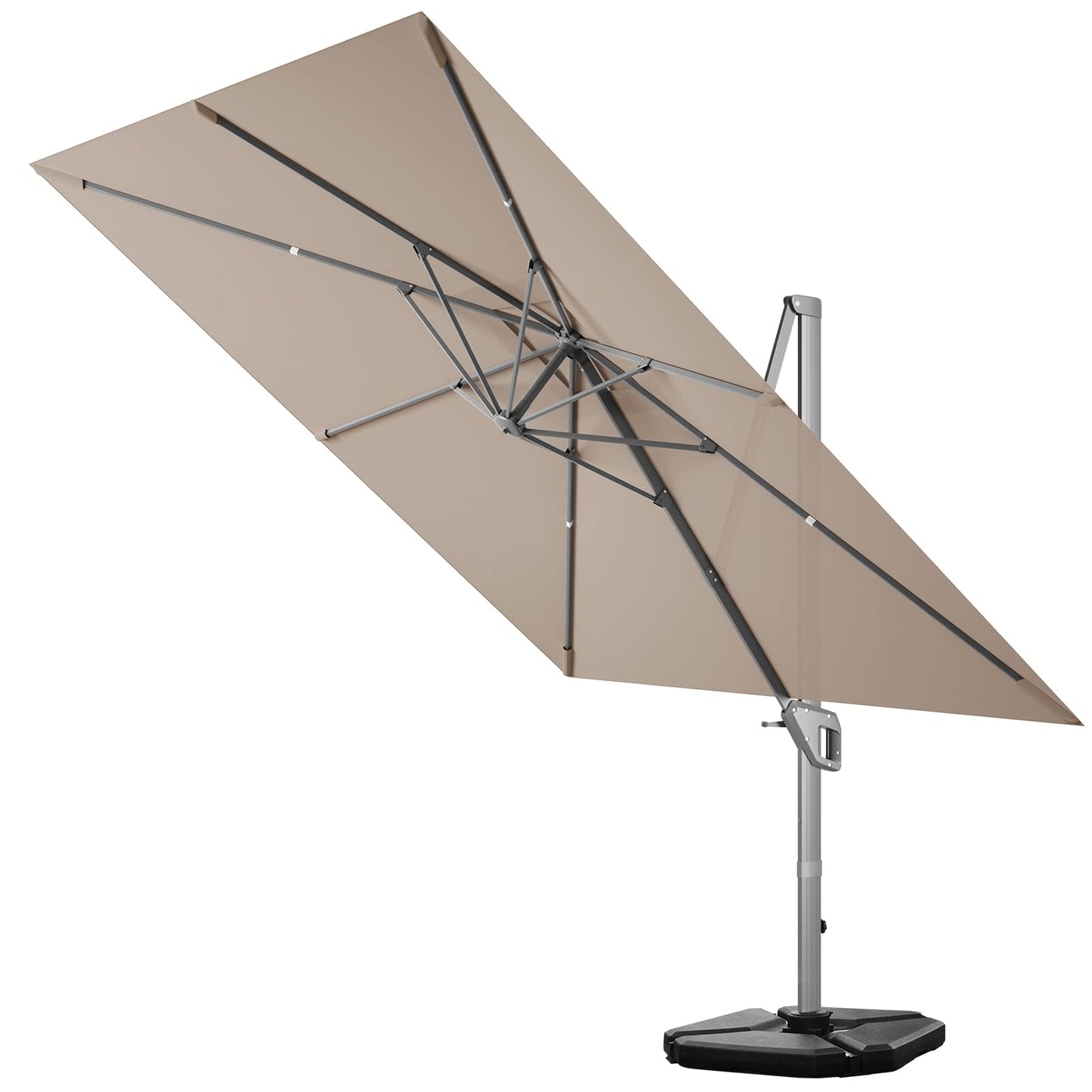 Tangkula 10FT Patio Cantilever Umbrella for Garden Backyard