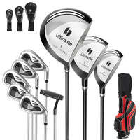 Tangkula Ensemble complet de 10 clubs de golf pour homme, droitier