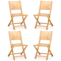 Tangkula 2/4 Pieces Folding Patio Chairs（Sun Back）