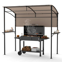 Tangkula Tonnelle de barbecue 2,38 x 1,34 m