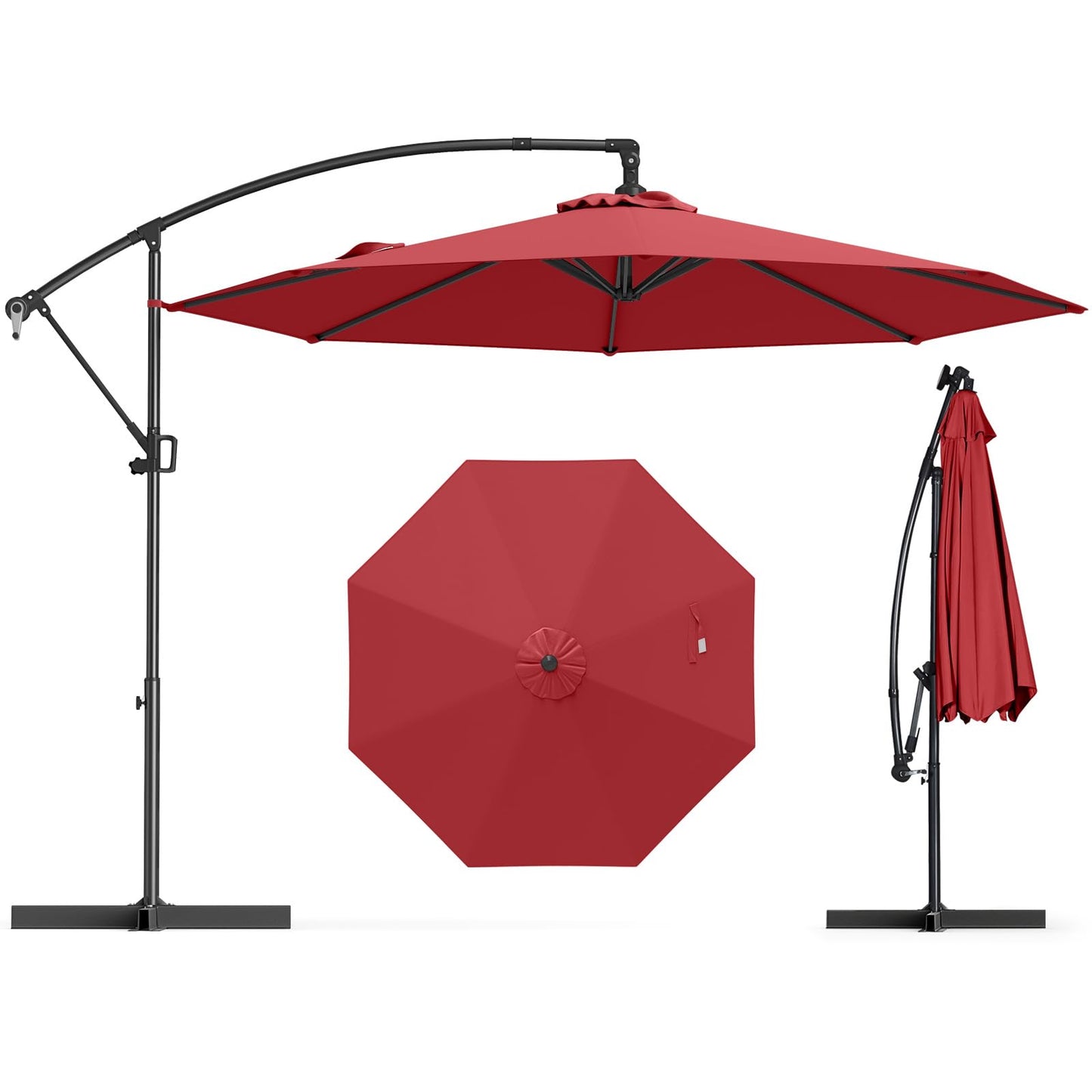 Tangkula 10 FT Patio Offset Umbrella
