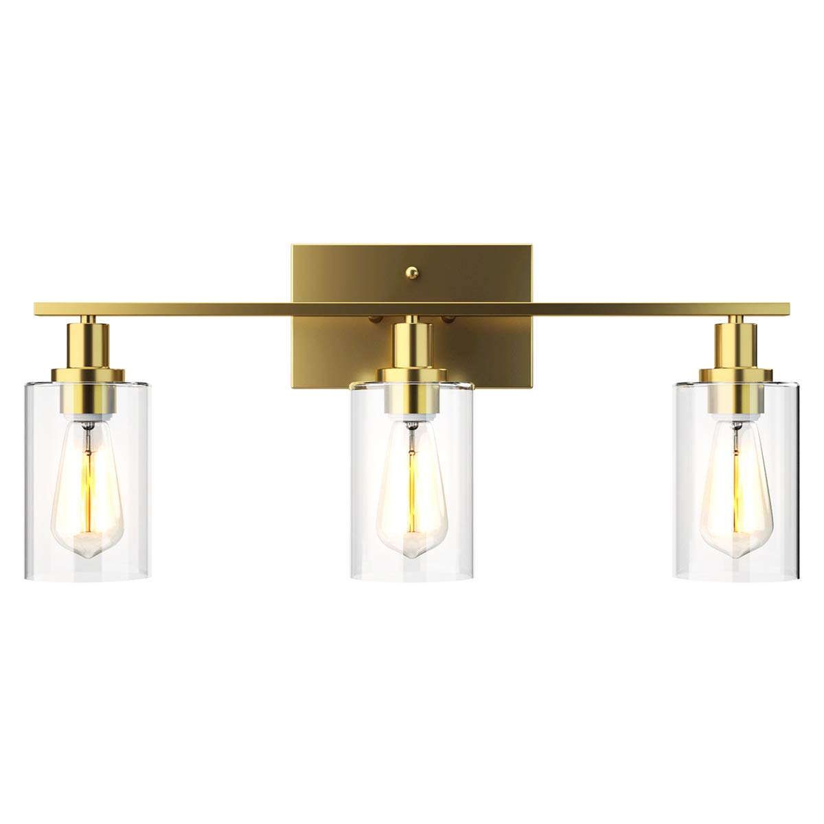 Tangkula 3, 4 Light Wall Lamp, Modern Glass Wall Sconces