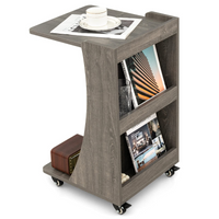 Tangkula C-Shaped End Table