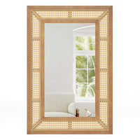 Miroir mural en rotin Tangkula (36"L x 24"l)