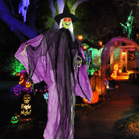 Tangkula 7.2 FT Halloween Animatronic Standing Witch