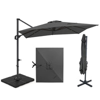 Tangkula 11 x 9 FT Patio Umbrella with Base Included