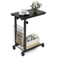 Tangkula Sofa Side End Table C Table Laptop Holder