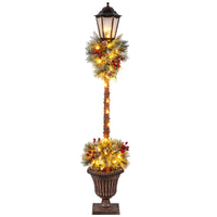 Tangkula 11" x 11" x 64" Lighted Christmas Lamppost