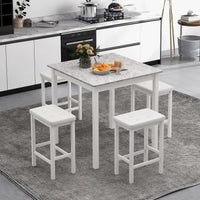 Tangkula 5-Piece Counter-Height Bar Table Set