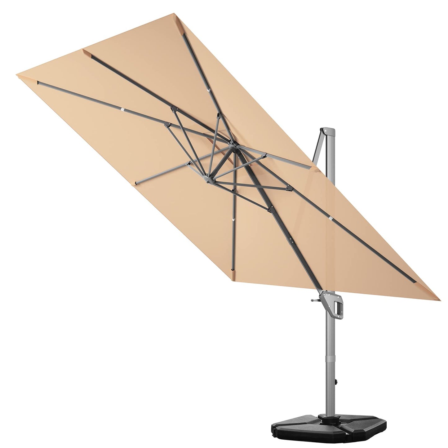 Tangkula 10FT Patio Cantilever Umbrella for Garden Backyard