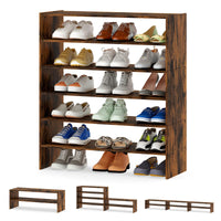 Tangkula Meuble à chaussures vertical 3 en 1