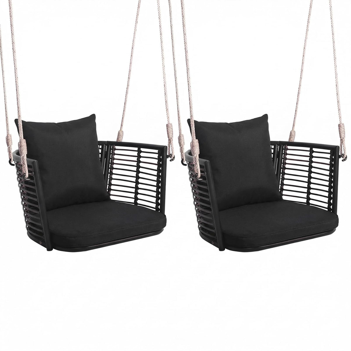 Tangkula Outdoor Metal Porch Swing for Front Porch