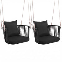 Tangkula Outdoor Metal Porch Swing for Front Porch