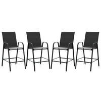 Tangkula Outdoor Bar Stools Set of 2/4 with High Back for Backyard Deck Pool