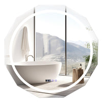 Miroir de salle de bain LED anti-buée Tangkula