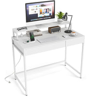 Computer Desk with Dual-use Drawer & Keyboard Tray