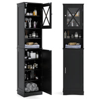 Tangkula 67" H Tall Bathroom Cabinet(15.5 x 12 x 67 Inch)