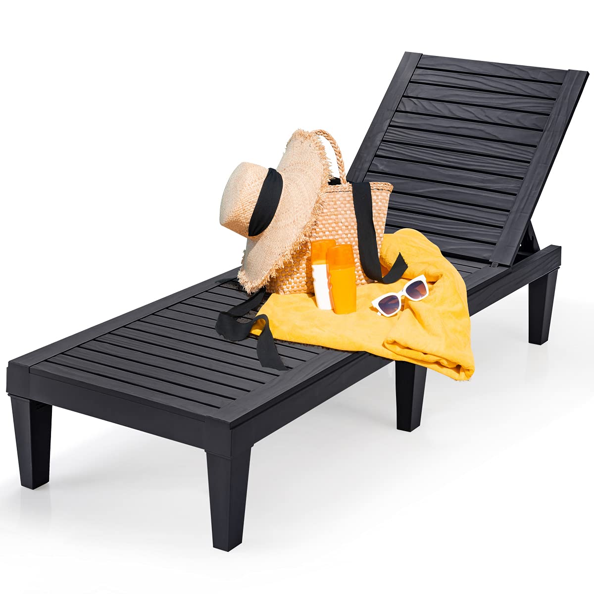Tangkula Outdoor Chaise Lounge Chair