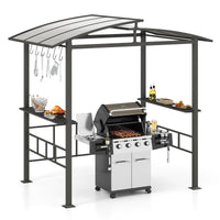 Tangkula 8x5 FT Hardtop Grill Gazebo for Patio Garden Lawn Deck