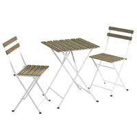 Tangkula 3 Pieces  Outdoor Square Patio Bistro Set