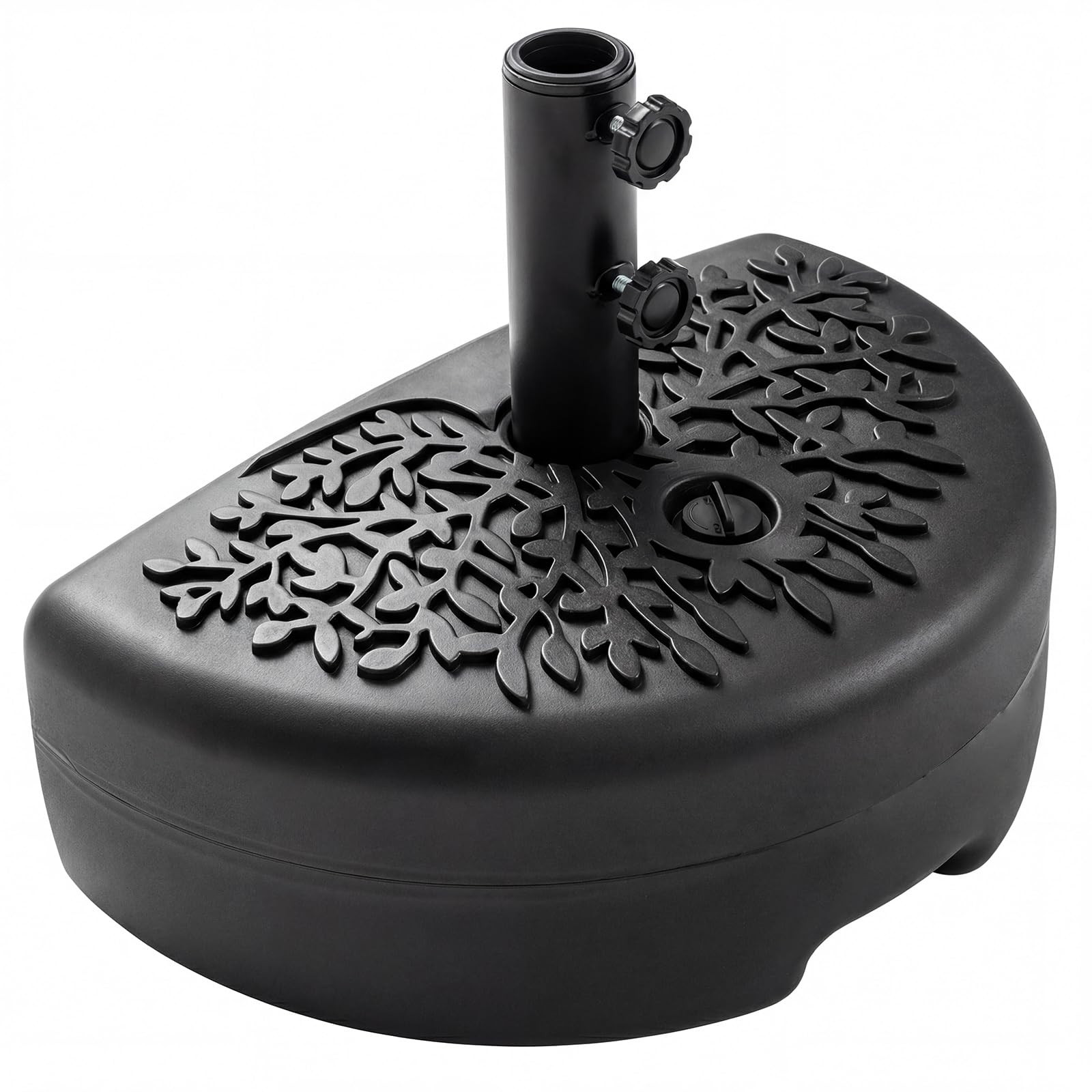 Tangkula 55 LBS Half Round Umbrella Base for 1.57" & 1.91" Poles