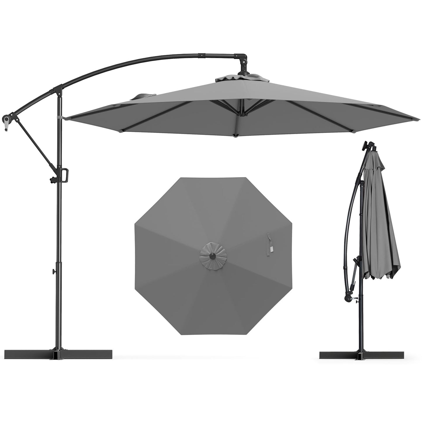 Tangkula 10 FT Patio Offset Umbrella