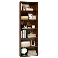 Tangkula 6-Tier Bookcase, 70” Tall Freestanding Bookshelf with 6 Open Shelves