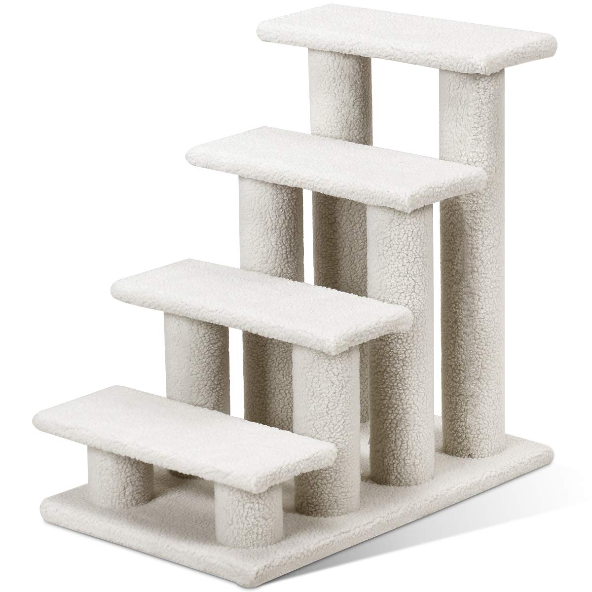 Tangkula Pet Stairs for Cats and Dogs for High Beds