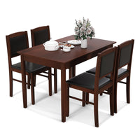 Tangkula Dining Table Set for 4