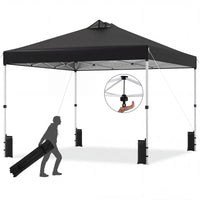 Tangkula 10 x10 Ft Pop Up Canopy with Center Lock