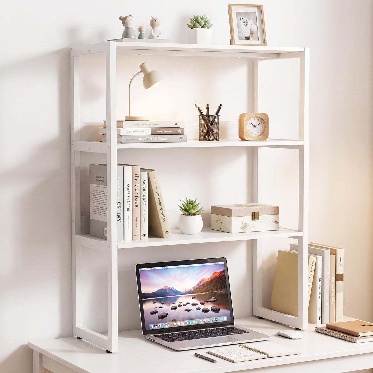 Tangkula 3-Tier Countertop Storage Hutch with Open Shelves (1/2)
