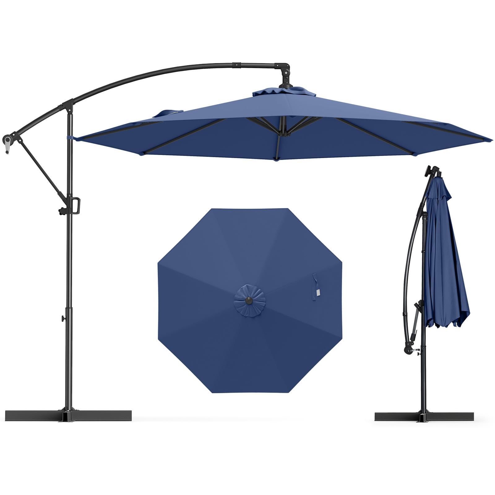 Tangkula 10 FT Patio Offset Umbrella