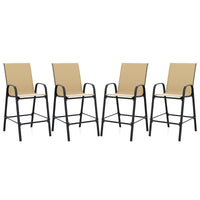 Tangkula Outdoor Bar Stools Set of 2/4 with High Back for Backyard Deck Pool