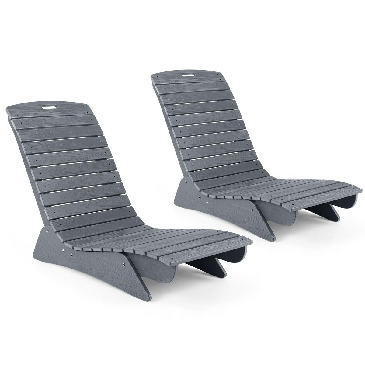Chaise longue Tangkula en PEHD pour piscine, pour une profondeur d'eau de 5,5" à 8,5"