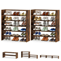 Tangkula Meuble à chaussures vertical 3 en 1
