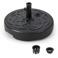 Tangkula Fillable Umbrella Base Stand Water & Sand Filled 102 lbs Heavy Duty Patio Umbrella