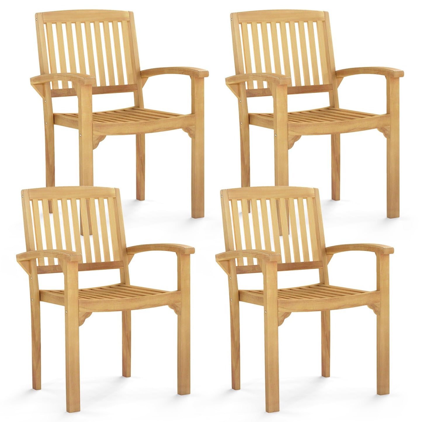 Tangkula Outdoor Patio Wppd Dining Chair（1/2/4）