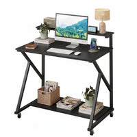 Bureau mobile portable pour ordinateur portable et écran 32" Tangkula