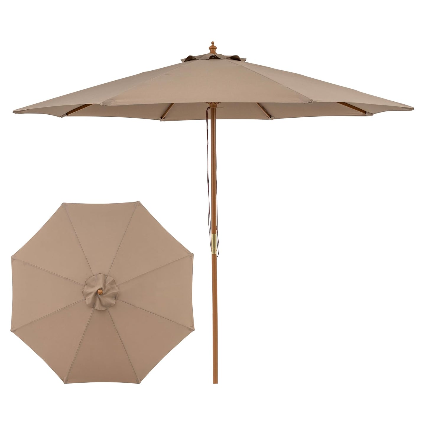 Tangkula 9 FT Patio Umbrella Outdoor Table Market Umbrella