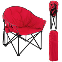 Tangkula Oversized Camping Chair with Cup Holder