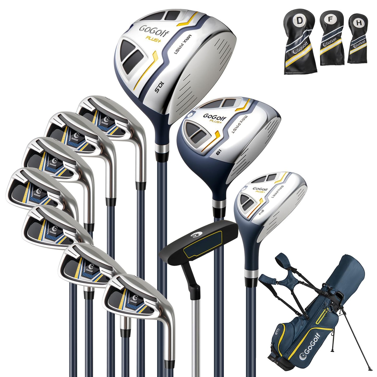 Tangkula Men's Complete Golf Clubs and Bag Set Right Handed