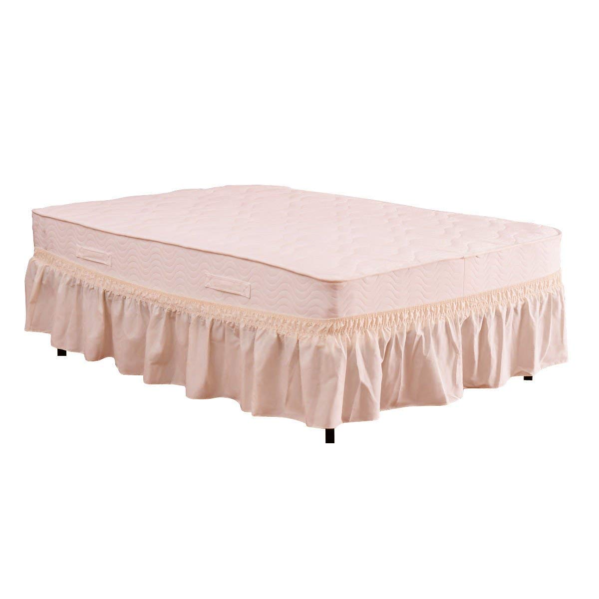 Tangkula Bed Wrap Ruffled Bed Skirt