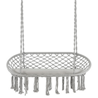 Tangkula 2-Person Hammock Chair, Hanging Hammock Macrame Swing