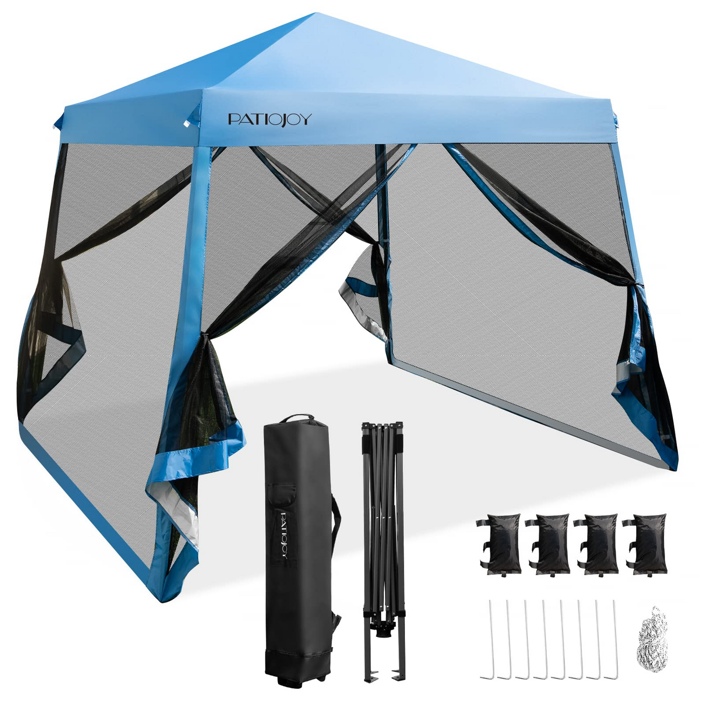 Tangkula 10x10 Ft Pop Up Canopy with Netting
