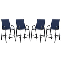 Tangkula Outdoor Bar Stools Set of 2/4 with High Back for Backyard Deck Pool