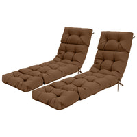 Tangkula Chaise Lounge Cushions for Outdoor Indoor Furniture